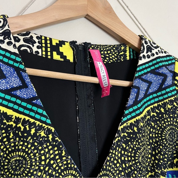 PLENTY BY TRACY REESE DIRECTIONAL FROCK PRINT DRESS SIZE 2 PETITE - Picture 5 of 7